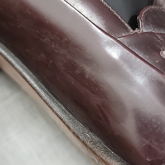 BALLY brown Italian leather tassel loafers slip-on Men's 10.5D (WIDE) - Picture 8 of 13